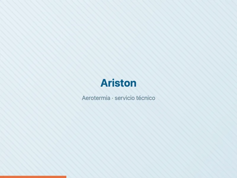 Servicio técnico de aerotermia Ariston en Badalona